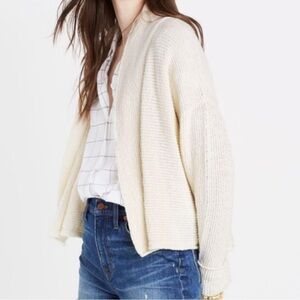 MADEWELL Open Crop Cardigan Sweater sz small